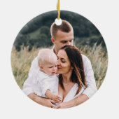 Eerste Kerstmis: natuurlijke herders, delicaat 1 f Keramisch Ornament (Achterkant)