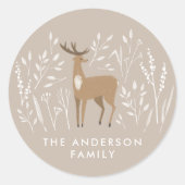 Eerste Kerstmis: natuurlijke herders, delicaat 1 f Ronde Sticker (Voorkant)