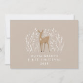 Eerste Kerstmis: natuurlijke herders, delicaat rus Feestdagenkaart (Voorkant)