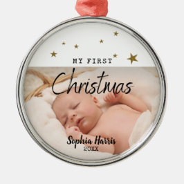 Eerste Kerstmis Nieuwe Babymetaal Metalen Ornament