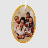 Eerste Kerstmis Nieuwe Home Moderne Familie Foto Ornament (voorkant)