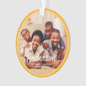 Eerste Kerstmis Nieuwe Home Moderne Familie Foto Ornament (voorkant)