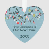 Eerste Kerstmis Nieuwe kerstvierclampjes Ornament (voorkant)