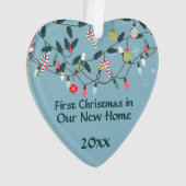 Eerste Kerstmis Nieuwe kerstvierclampjes Ornament (voorkant)