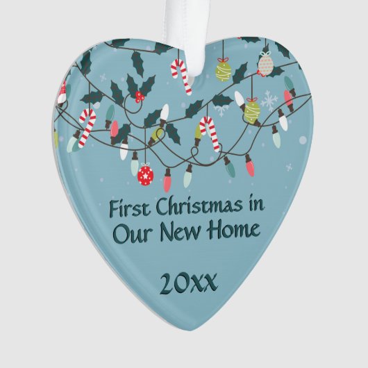 Eerste Kerstmis Nieuwe kerstvierclampjes Ornament (voorkant)