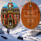 Eerste Kerstmis Nieuwe startfoto Ornament