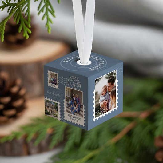 Eerste Kerstmis Nieuwe Stempelfoto's voor thuisfin Decoratie