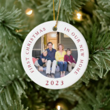 Eerste kerstmis nieuwe thuis kerst foto