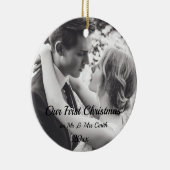 Eerste Kerstmis, nieuwgevierd kerstfeest, kerst Keramisch Ornament (Rechts)