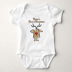 Eerste Kerstmis op persoonlijke naam van baby Romper