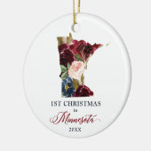 Eerste Kerstmis op persoonlijke titel in de deelst Keramisch Ornament (Links)