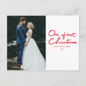 Eerste kerstmis | Passen getrouwd Kerstmis Briefkaart (Voorkant)