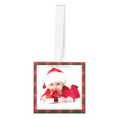 Eerste Kerstmis Prettige feestdagen Grootmafoto's Decoratie (Voorkant)