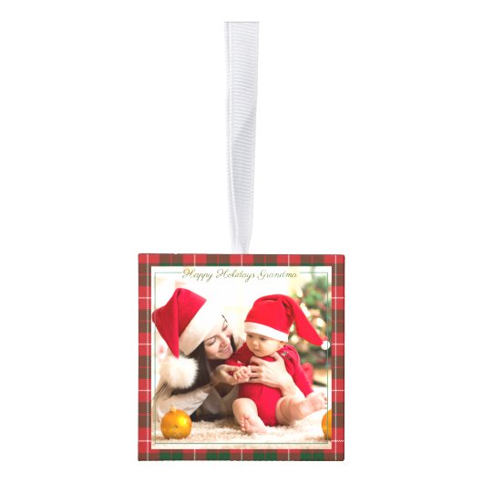 Eerste Kerstmis Prettige feestdagen Grootmafoto's Decoratie (Rechts)