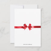 Eerste Kerstmis Rode Ornamenten - 3x5 Kerstkaart Kaart (Achterkant)