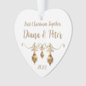 Eerste Kerstmis samen - aanpasbaar ornament (voorkant)