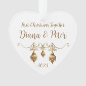 Eerste Kerstmis samen - aanpasbaar ornament (voorkant)