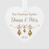 Eerste Kerstmis samen - aanpasbaar ornament (achterkant)