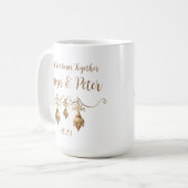 Eerste Kerstmis samen - aanpasbaar ornament Koffiemok (Voorkant links)