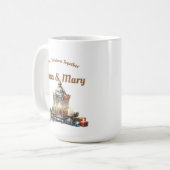 Eerste Kerstmis samen - aanpasbaar ornament Koffiemok (Voorkant links)