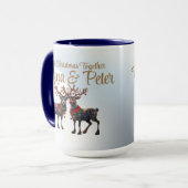 Eerste Kerstmis samen - aanpasbaar ornament Mok (Voorkant links)