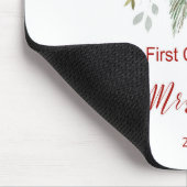 Eerste Kerstmis Samen als de heer & mevrouw. Muismat (Hoek)