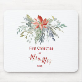 Eerste Kerstmis Samen als de heer & mevrouw. Muismat