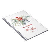 Eerste Kerstmis Samen als de heer & mevrouw. Notitieboek (Rechterzijde)