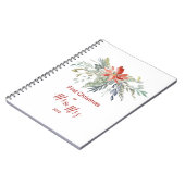 Eerste Kerstmis Samen als de heer & mevrouw. Notitieboek (Linkerzijde)