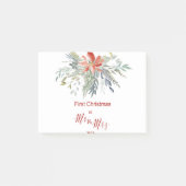 Eerste Kerstmis Samen als de heer & mevrouw. Post-it® Notes (Voorkant)