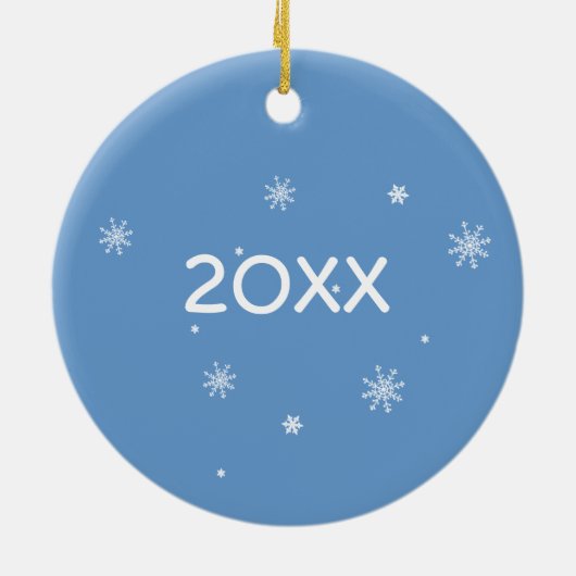 Eerste Kerstmis samen.Eigen Kerstmis Keramisch Ornament (Achterkant)