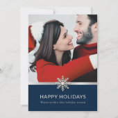 Eerste Kerstmis samen fotokaart Feestdagenkaart (Voorkant)