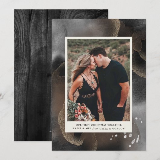 Eerste kerstmis samen Fotokaart Kaart (Voorkant / Achterkant)