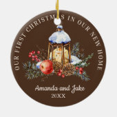 Eerste Kerstmis samen Keramisch Ornament (Achterkant)