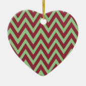 Eerste Kerstmis samen met chevron Keramisch Ornament (Voorkant)