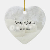 Eerste Kerstmis samen met de heer & mevrouw. | Win Keramisch Ornament (Achterkant)