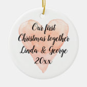 Eerste Kerstmis samen met het ornament van de kers (Voorkant)