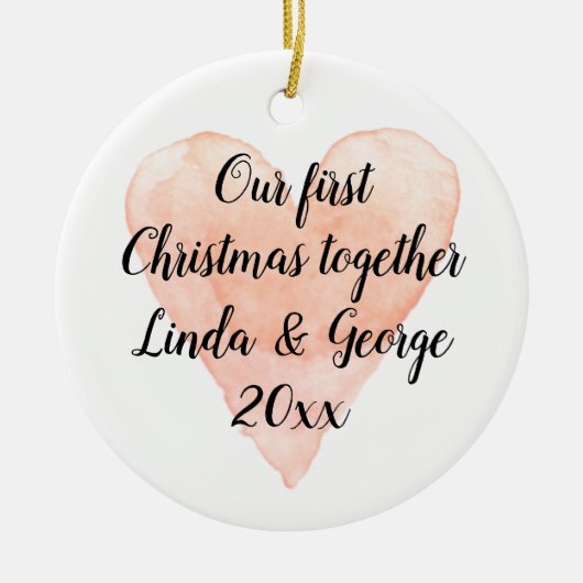 Eerste Kerstmis samen met het ornament van de kers (Voorkant)