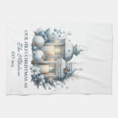 Eerste Kerstmis samen Theedoek (Horizontaal)