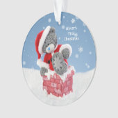 Eerste Kerstmis, Santa Teddy Bear Ornament (voorkant)