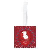 Eerste Kerstmis Scandinavische noordse rendierziek Decoratie (Voorkant)