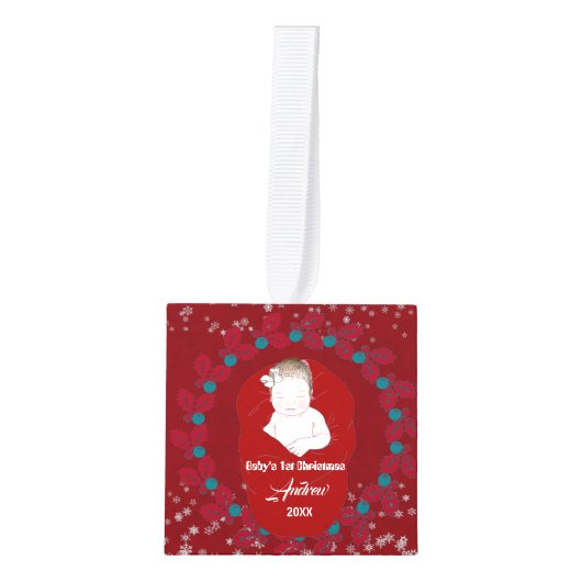 Eerste Kerstmis Scandinavische noordse rendierziek Decoratie (Voorkant)