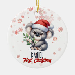 Eerste Kerstmis schattig Koala baby Ornament