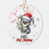 Eerste Kerstmis schattig Koala baby Ornament (Links)
