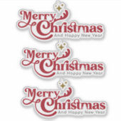 Eerste Kerstmis Sticker (Voorkant)