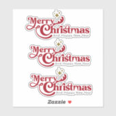Eerste Kerstmis Sticker (Vel)