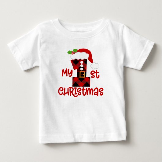 Eerste Kerstmis T-Shirt (Voorkant)