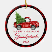 Eerste Kerstmis Trauck Pset Keramisch Ornament (Voorkant)