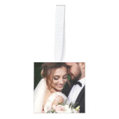 Eerste Kerstmis Trouwdag Foto's Vakantie Decoratie (Voorkant)