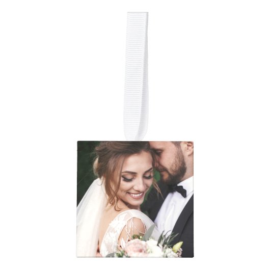 Eerste Kerstmis Trouwdag Foto's Vakantie Decoratie (Voorkant)